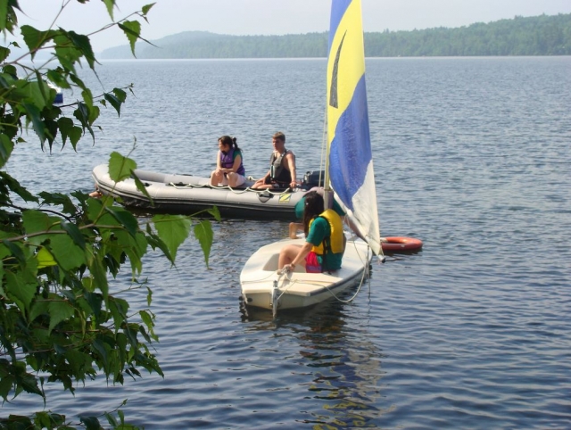 Disfrutando en el agua